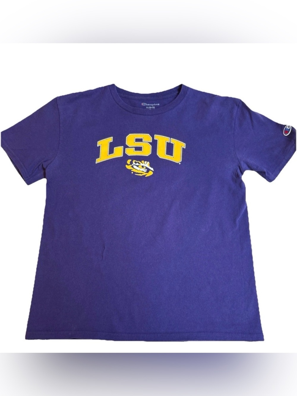 Youth Champion Purple LSU Tigers Arch Over Logo T-Shirt Boys Youth Large